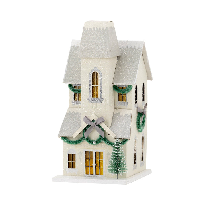 Glitter Christmas Village - Winter - Clementine Home Floral Gift