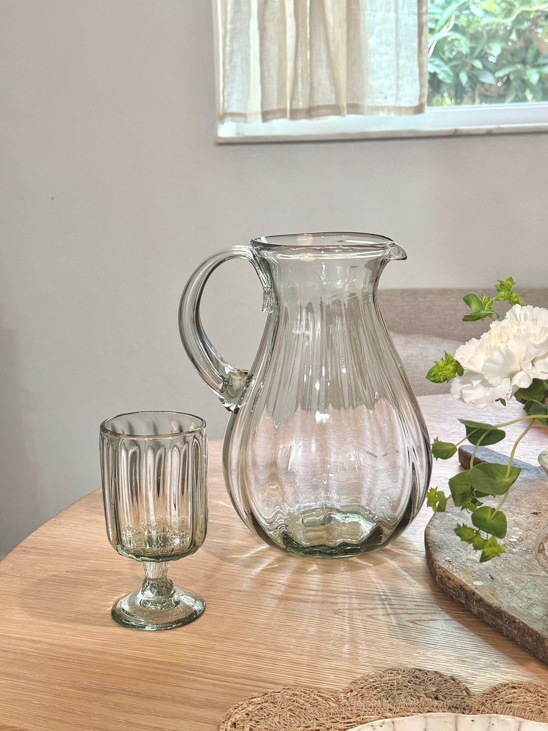 Handblown Camille Wine Glass - Clementine Home Floral Gift