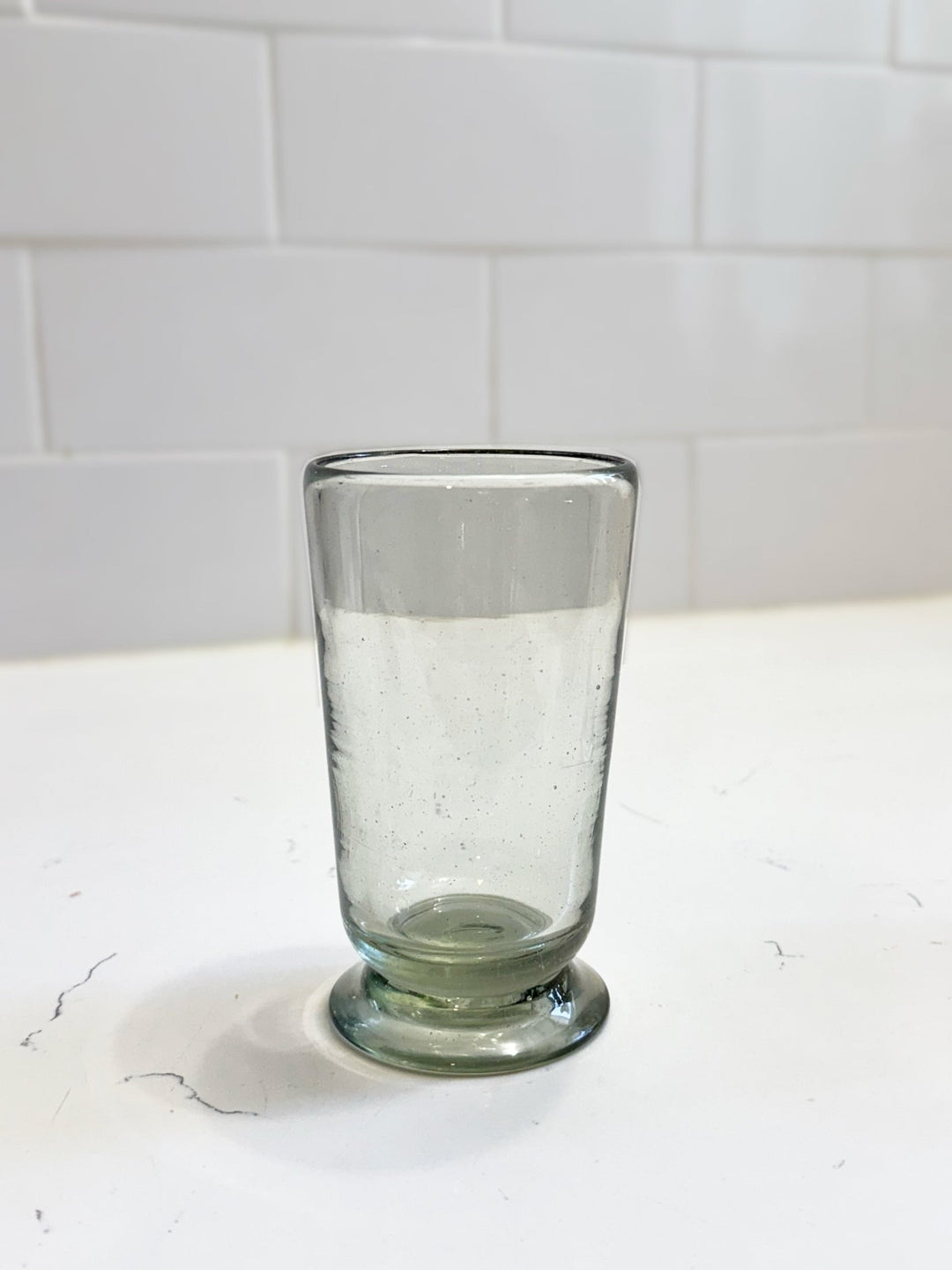 Handblown Footed Glass - Clementine Home Floral Gift