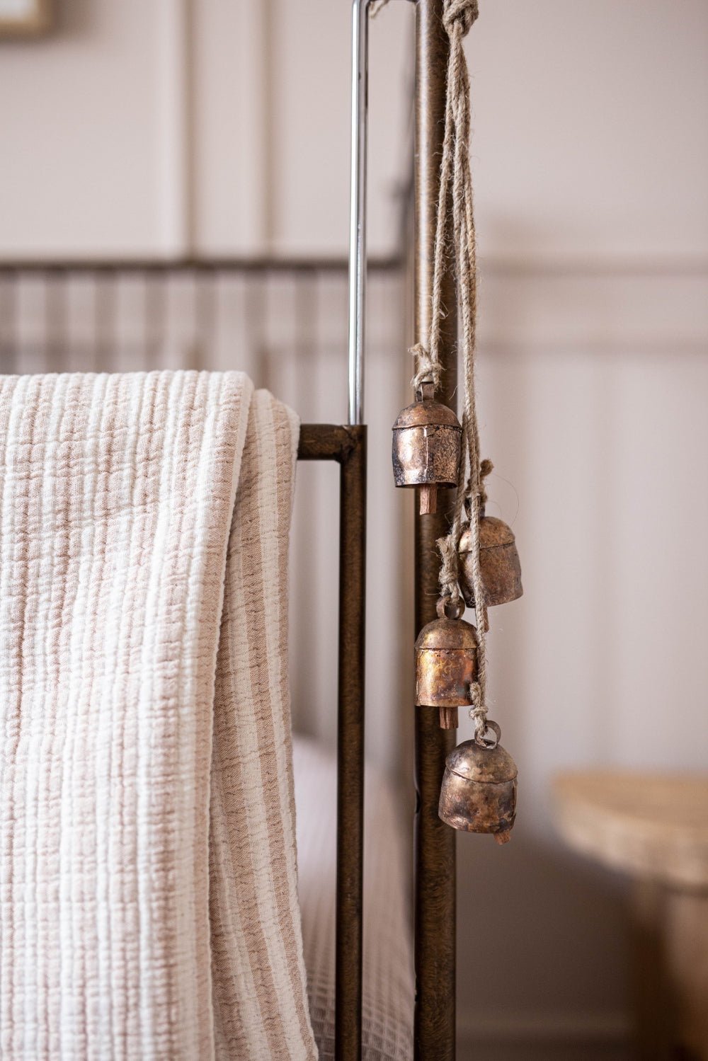 Hanging Vintage Copper Bell Clusters (Box 11 - Day 14) - Clementine Home Floral Gift