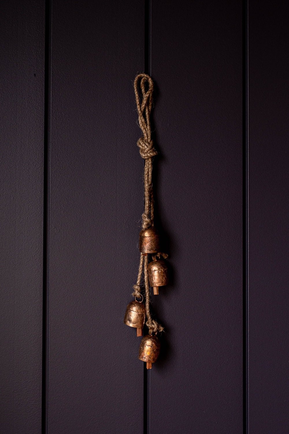 Hanging Vintage Copper Bell Clusters (Box 11 - Day 14) - Clementine Home Floral Gift