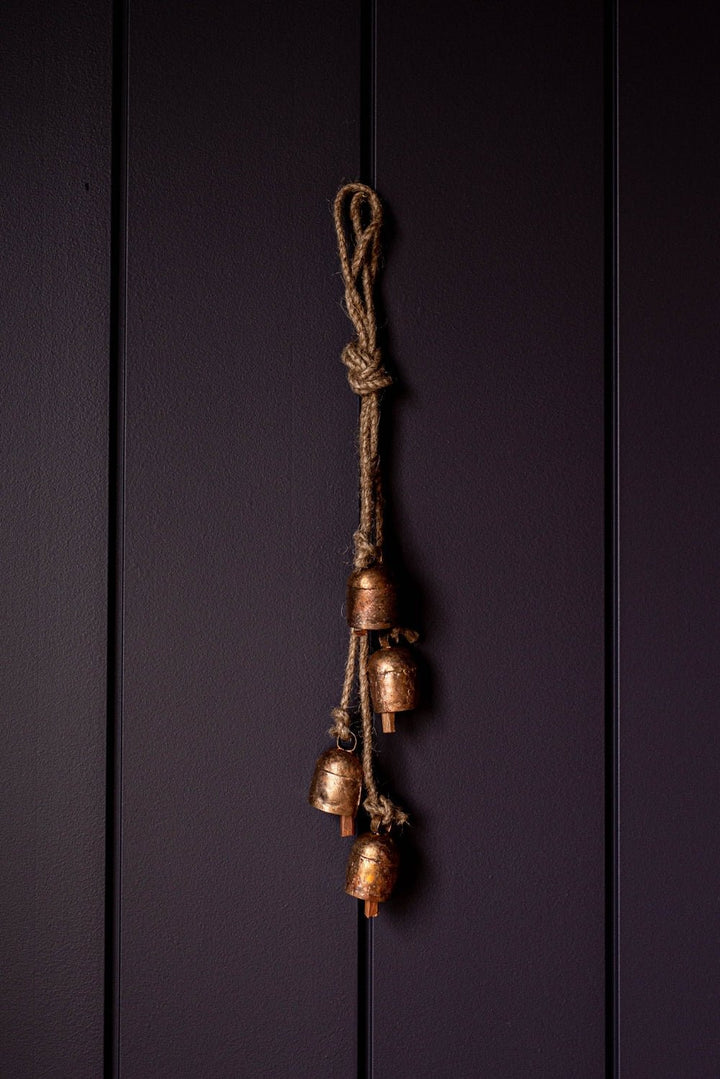 Hanging Vintage Copper Bell Clusters (Box 11 - Day 14) - Clementine Home Floral Gift