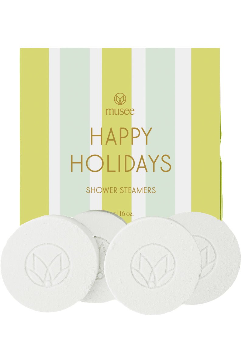 Happy Holidays Shower Steamer - Clementine Home Floral Gift