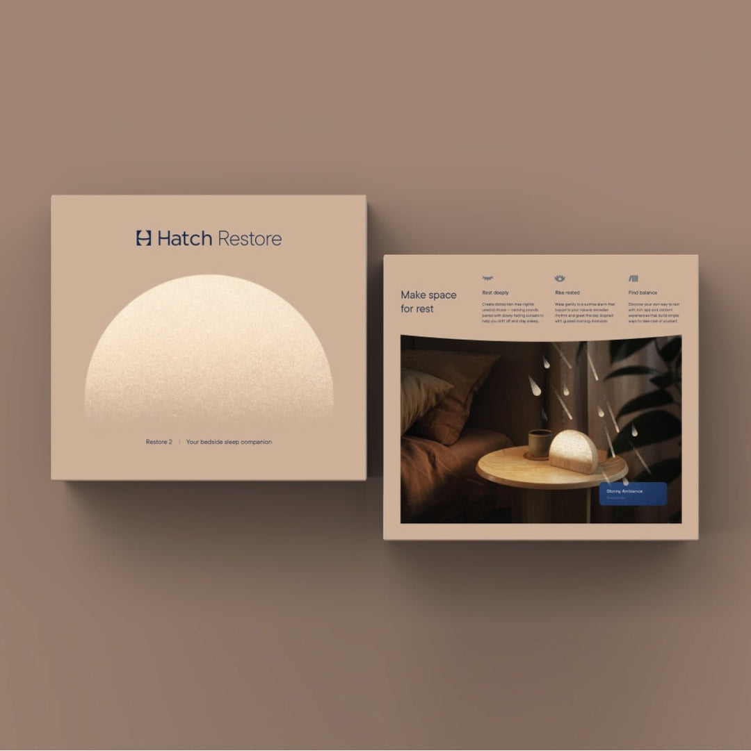 Hatch Restore 2, Sunrise Alarm Clock, Sound Machine - Putty (Winter '24 Add - On) - Clementine Home Floral Gift