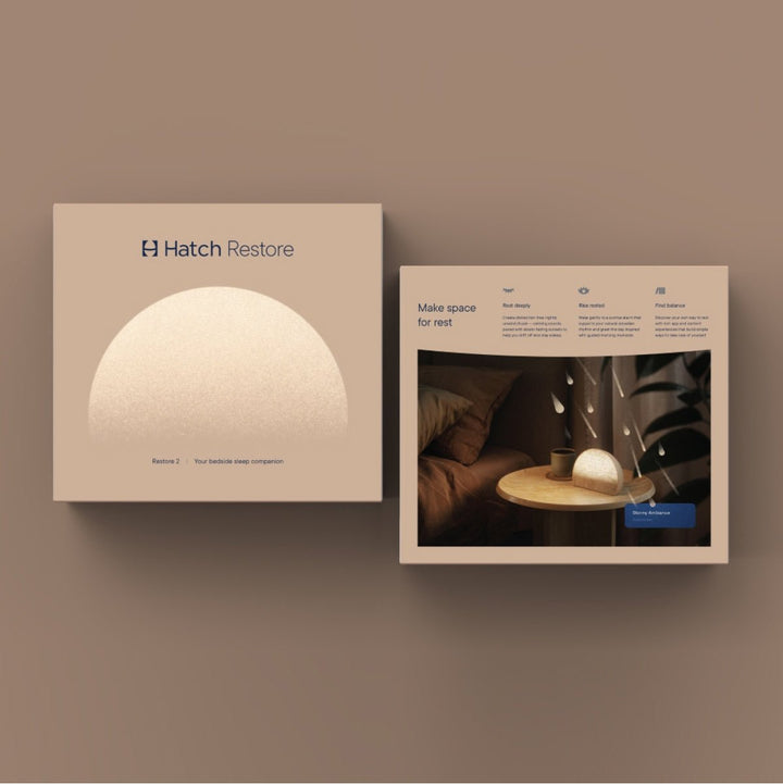 Hatch Restore 2, Sunrise Alarm Clock, Sound Machine - Putty (Winter '24 Add - On) - Clementine Home Floral Gift