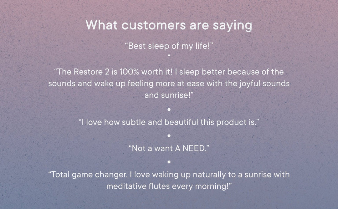 Hatch Restore 2, Sunrise Alarm Clock, Sound Machine - Putty (Winter '24 Add - On) - Clementine Home Floral Gift