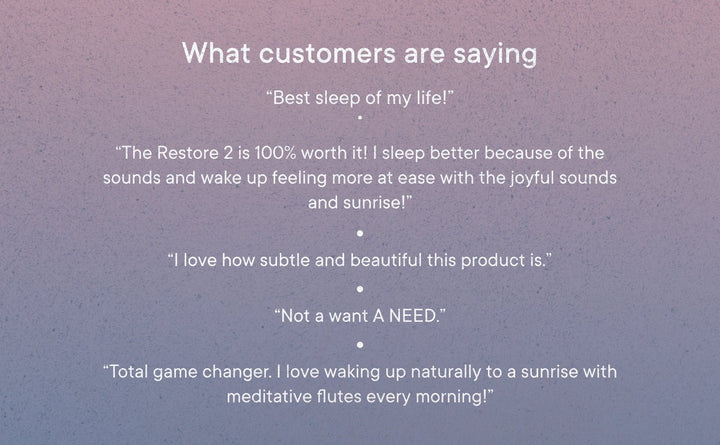Hatch Restore 2, Sunrise Alarm Clock, Sound Machine - Putty (Winter '24 Add - On) - Clementine Home Floral Gift