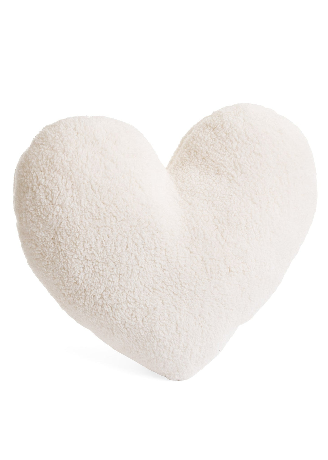 Heart Sherpa Cushion – Beige - Clementine Home Floral Gift