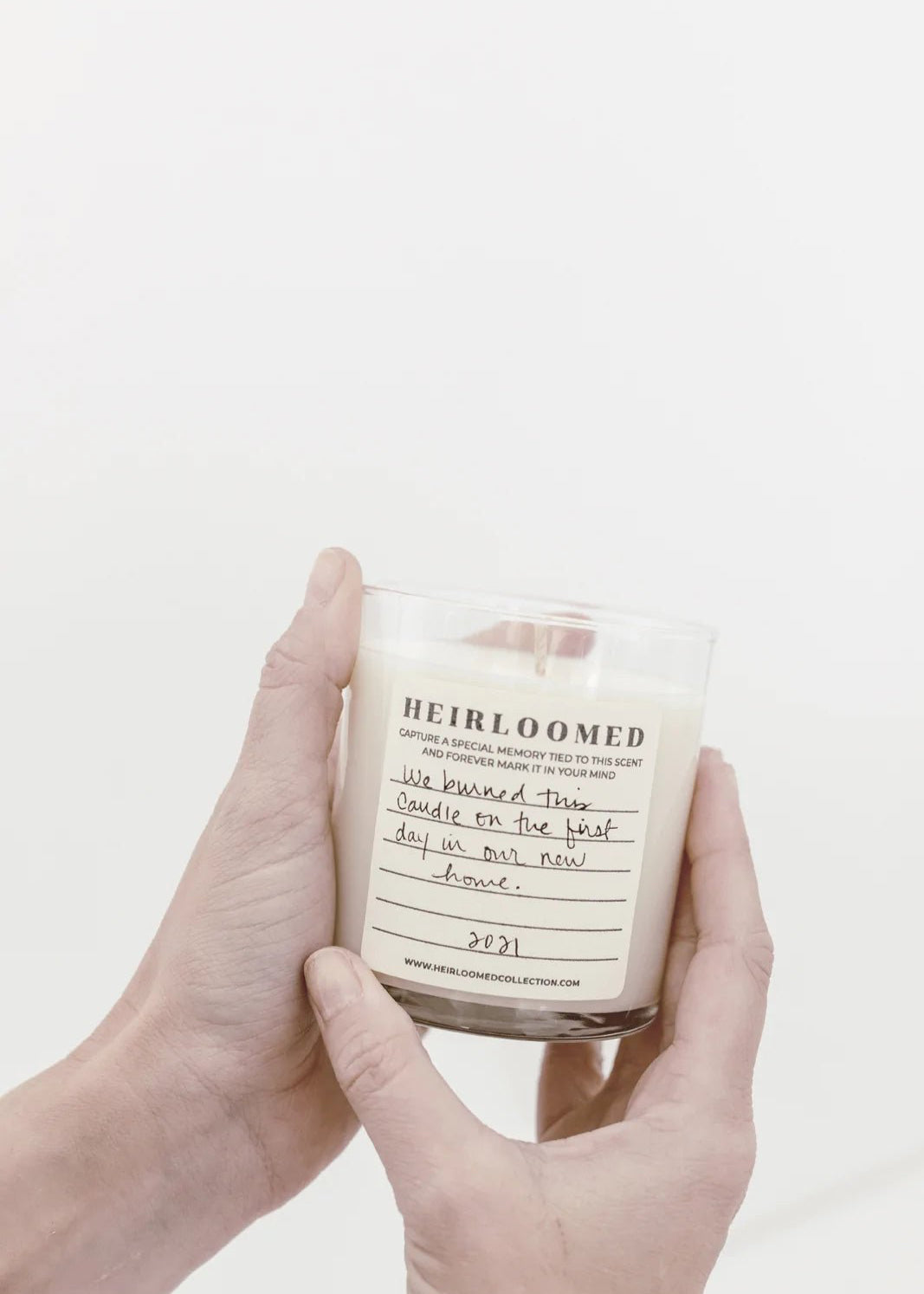 Heirloomed Wrapped Candle - Hydrangea - Clementine Home Floral Gift