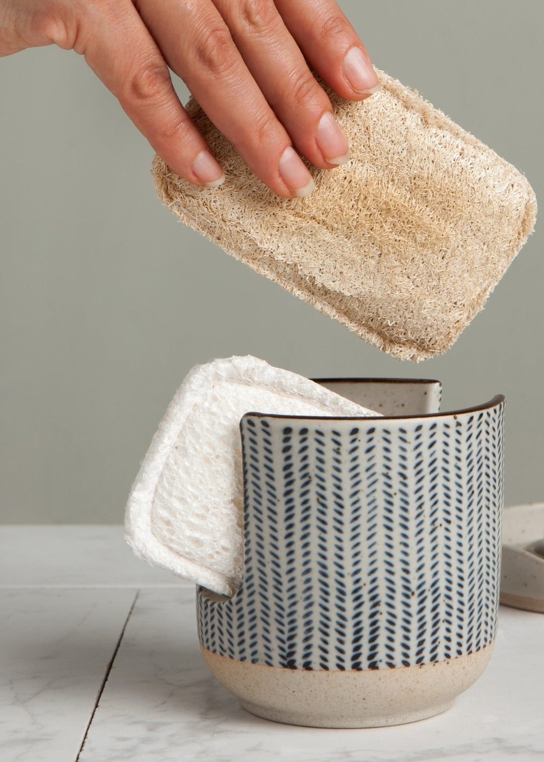 Herringbone Sponge Holder - Clementine Home Floral Gift