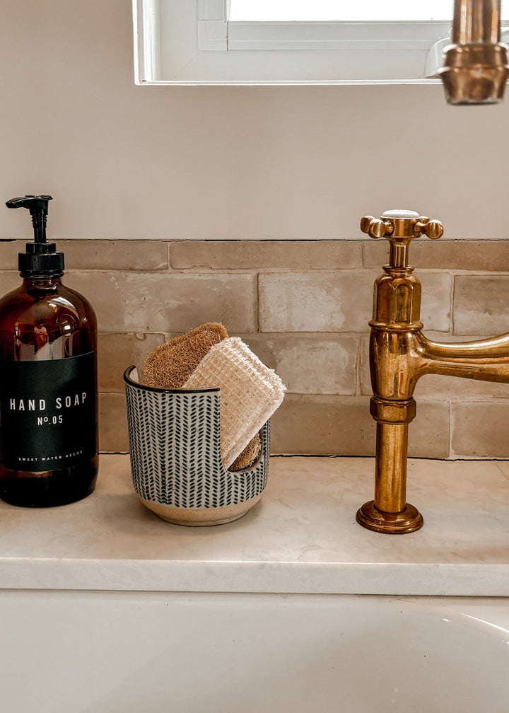 Herringbone Sponge Holder - Clementine Home Floral Gift