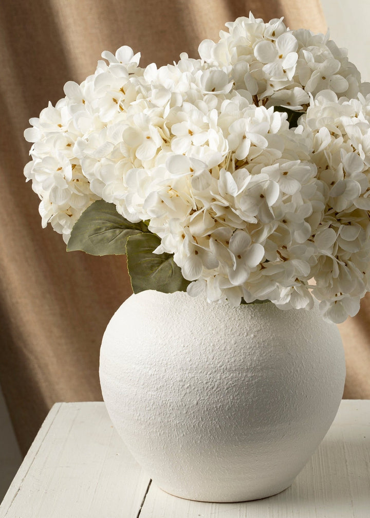 Hydrangea Floral Stem – White - Clementine Home Floral Gift