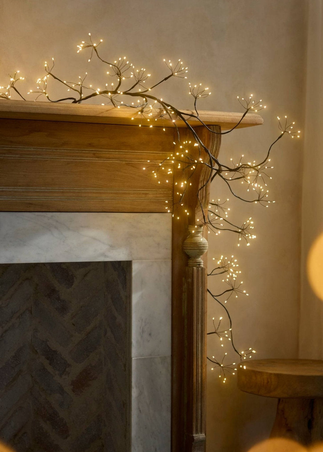 Illuminated LED Branch Garland - Clementine Home Floral Gift