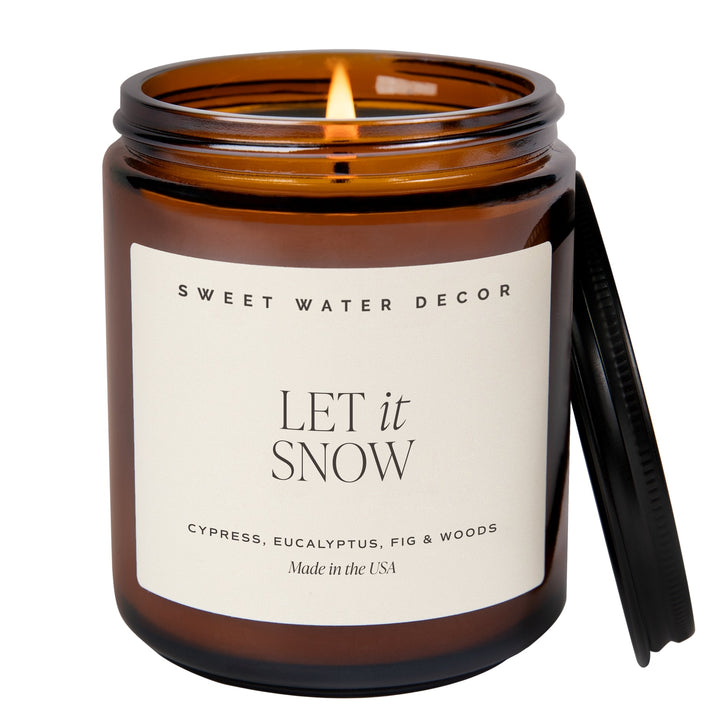 Let it Snow Candle (Box 12 - Day 13) - Clementine Home Floral Gift