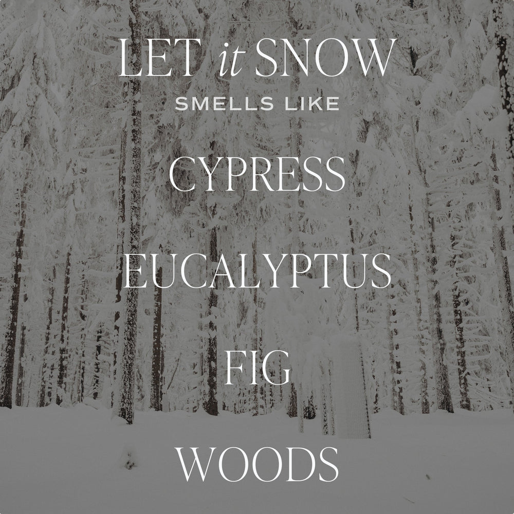 Let it Snow Candle (Box 12 - Day 13) - Clementine Home Floral Gift