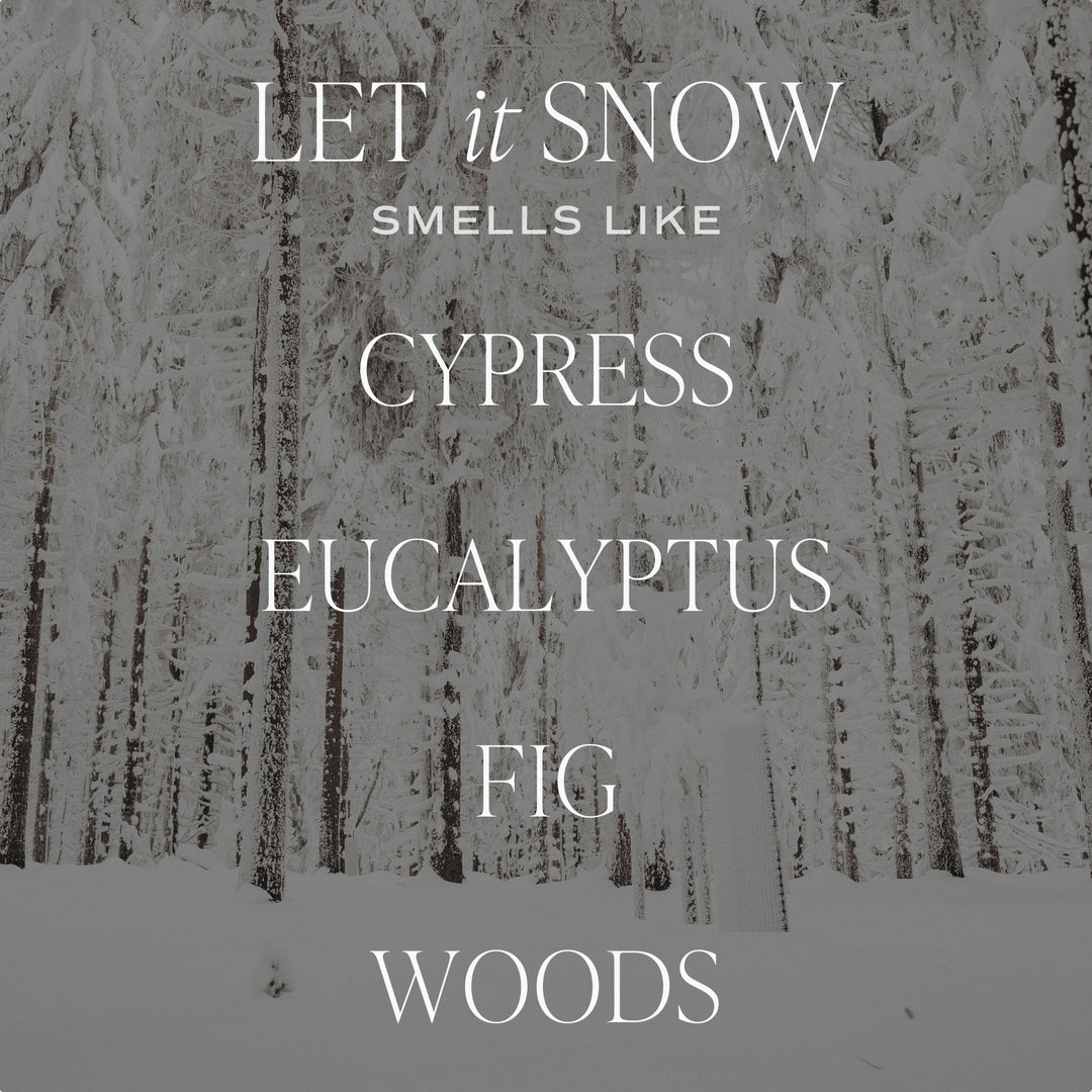 Let it Snow Candle (Box 12 - Day 13) - Clementine Home Floral Gift