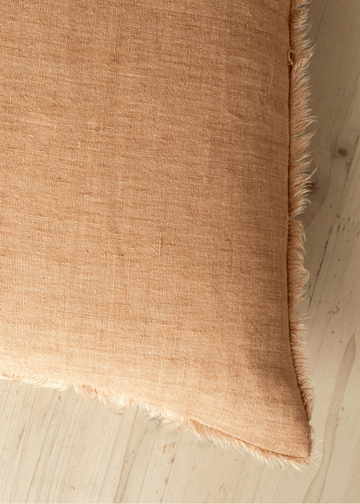 Lina Linen Pillow – Terracotta - Clementine Home Floral Gift