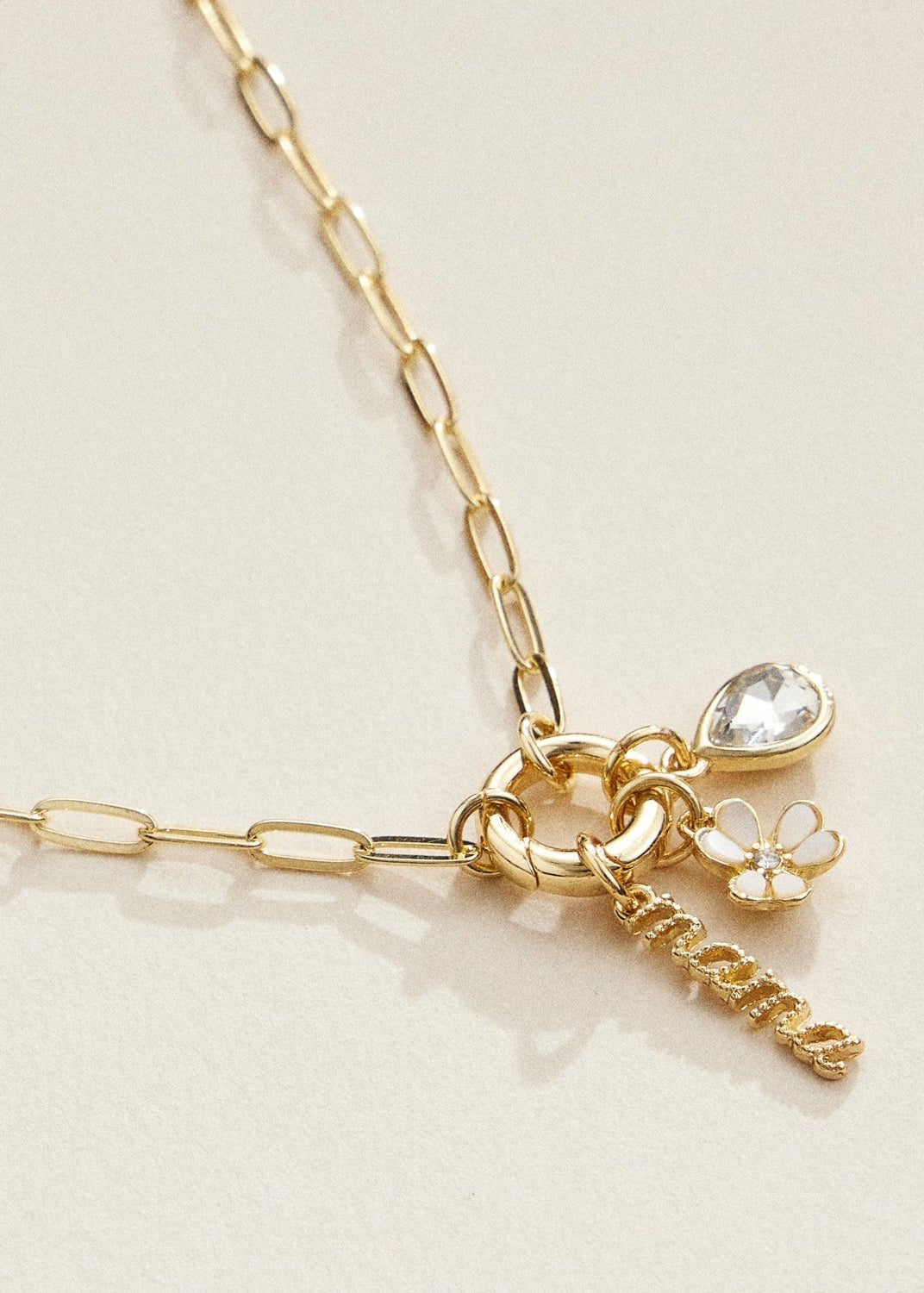 Mama Charm Necklace - Clementine Home Floral Gift