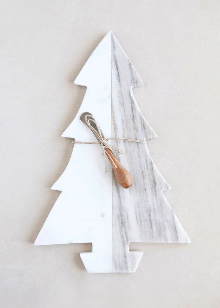 Marble Tree Cheese/Cutting Board - Clementine Home Floral Gift
