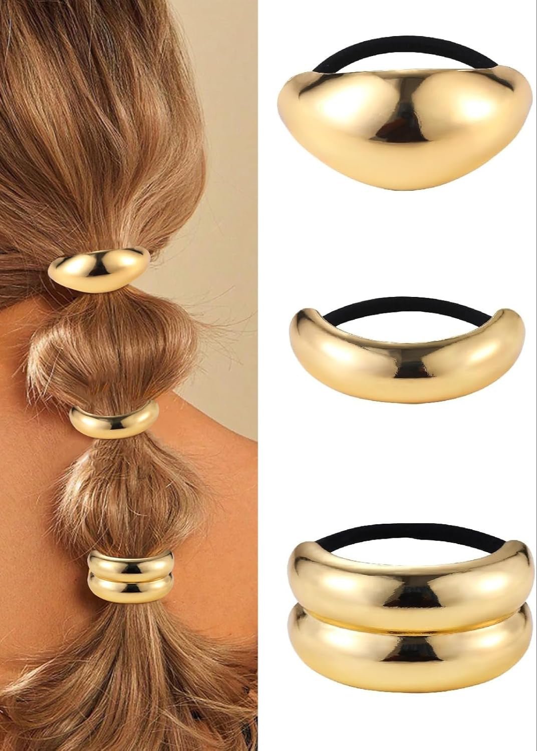 Metal Hair Cuff Elastic - Clementine Home Floral Gift