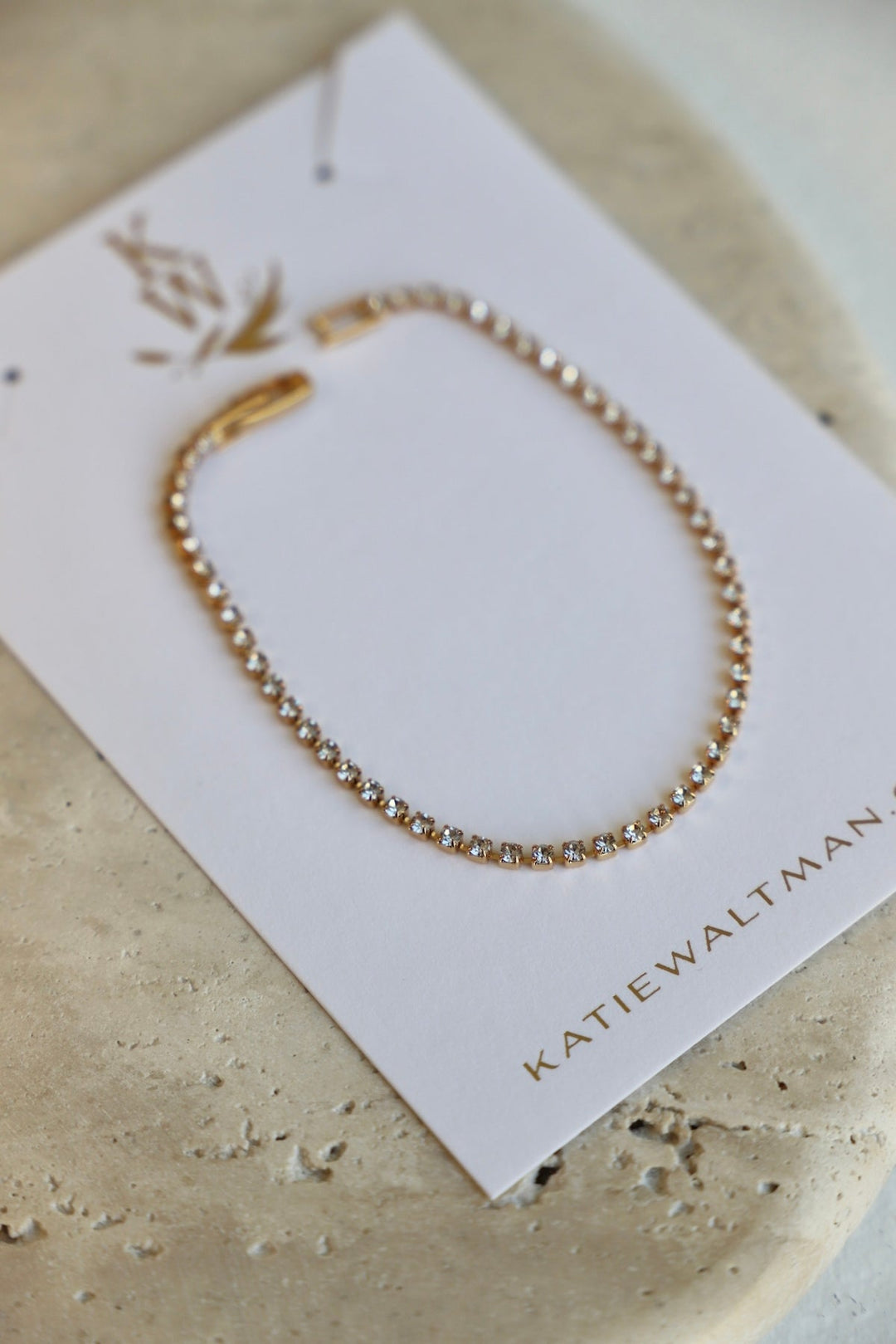 *Mini Cz Tennis Bracelet (Box 1 - Day 24) - Clementine Home Floral Gift