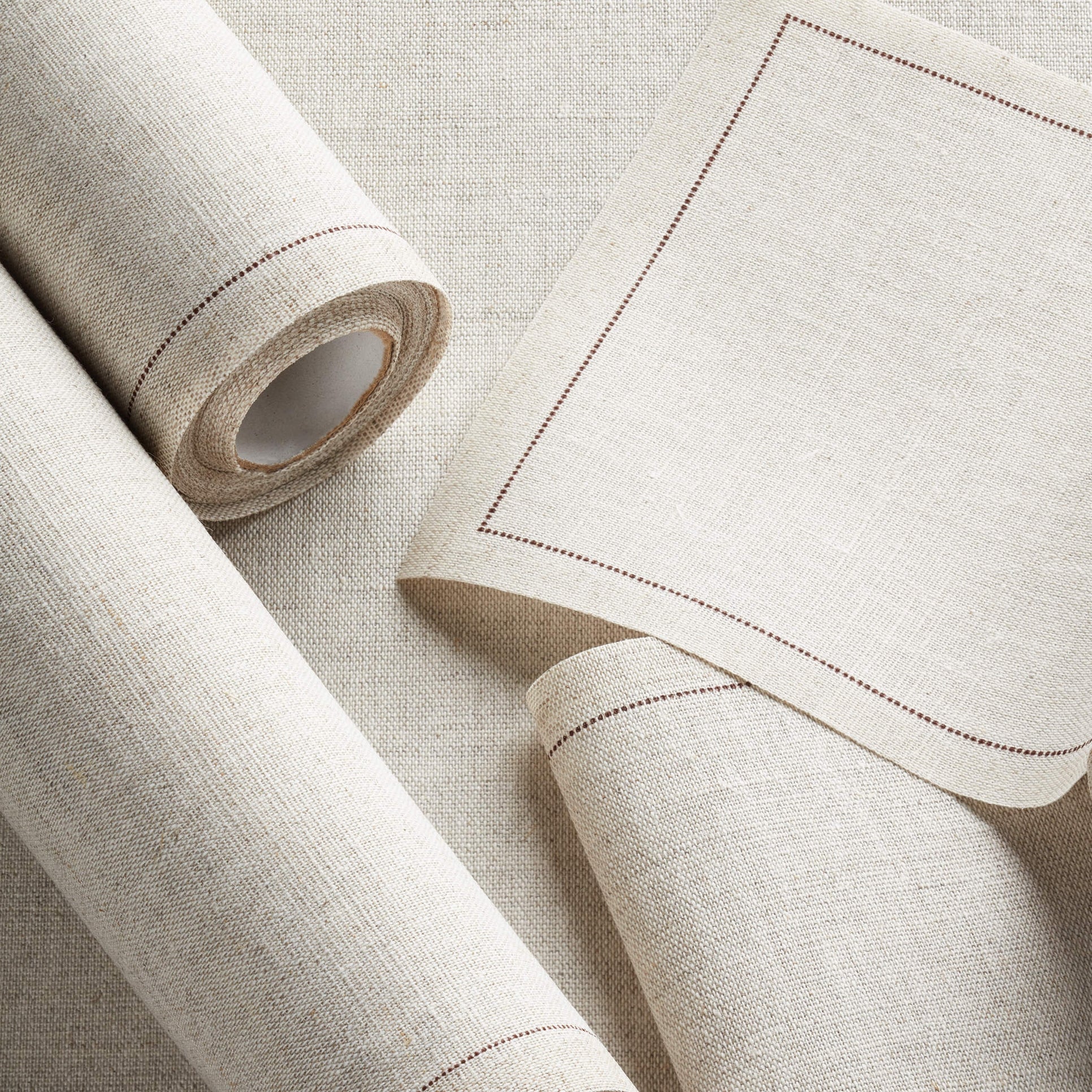 Natural Linen Napkins (Summer '25 Add - On) - Clementine Home Floral Gift