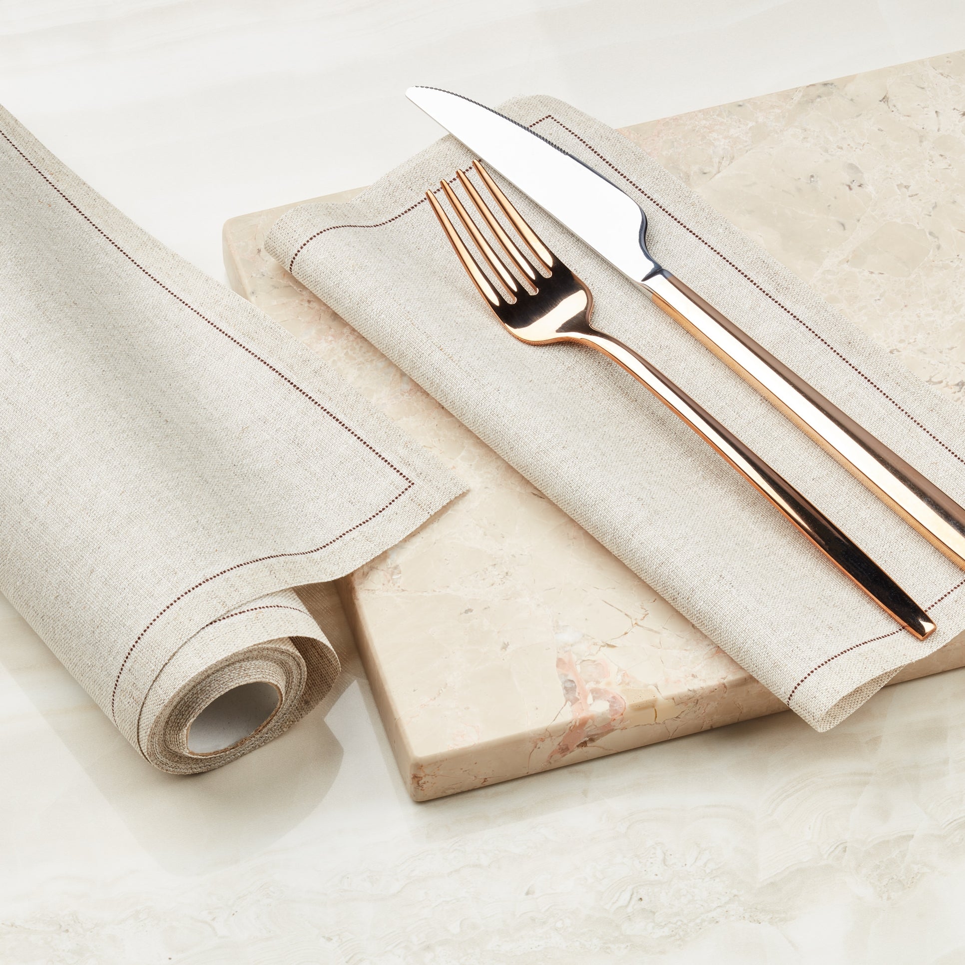 Natural Linen Napkins (Summer '25 Add - On) - Clementine Home Floral Gift