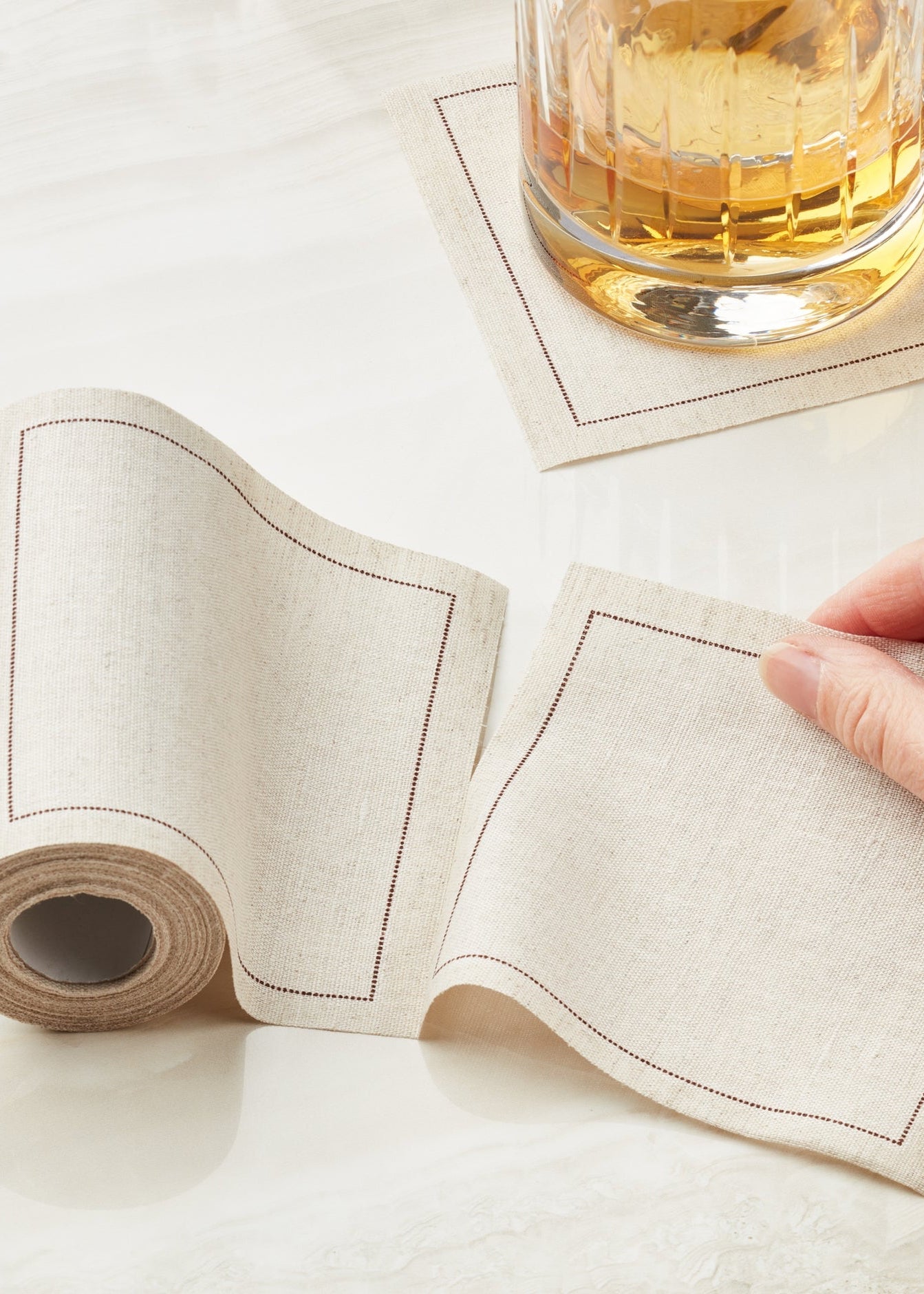 Natural Linen Napkins (Summer '25 Add - On) - Clementine Home Floral Gift