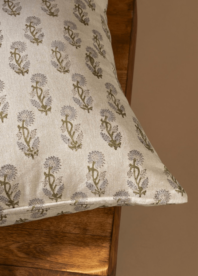 Neha Block Print Pillow - Clementine Home Floral Gift