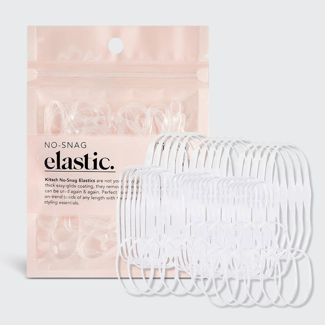 No - Snag Elastic Bands – 100 Piece Set (Clear) - Clementine Home Floral Gift