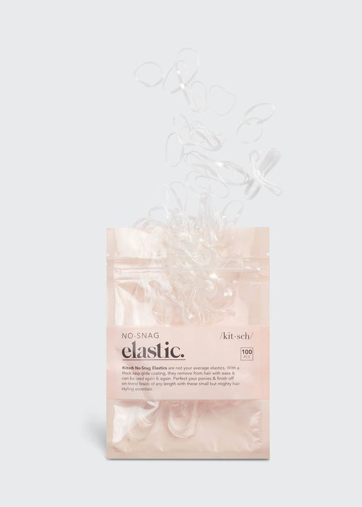 No - Snag Elastic Bands – 100 Piece Set (Clear) - Clementine Home Floral Gift