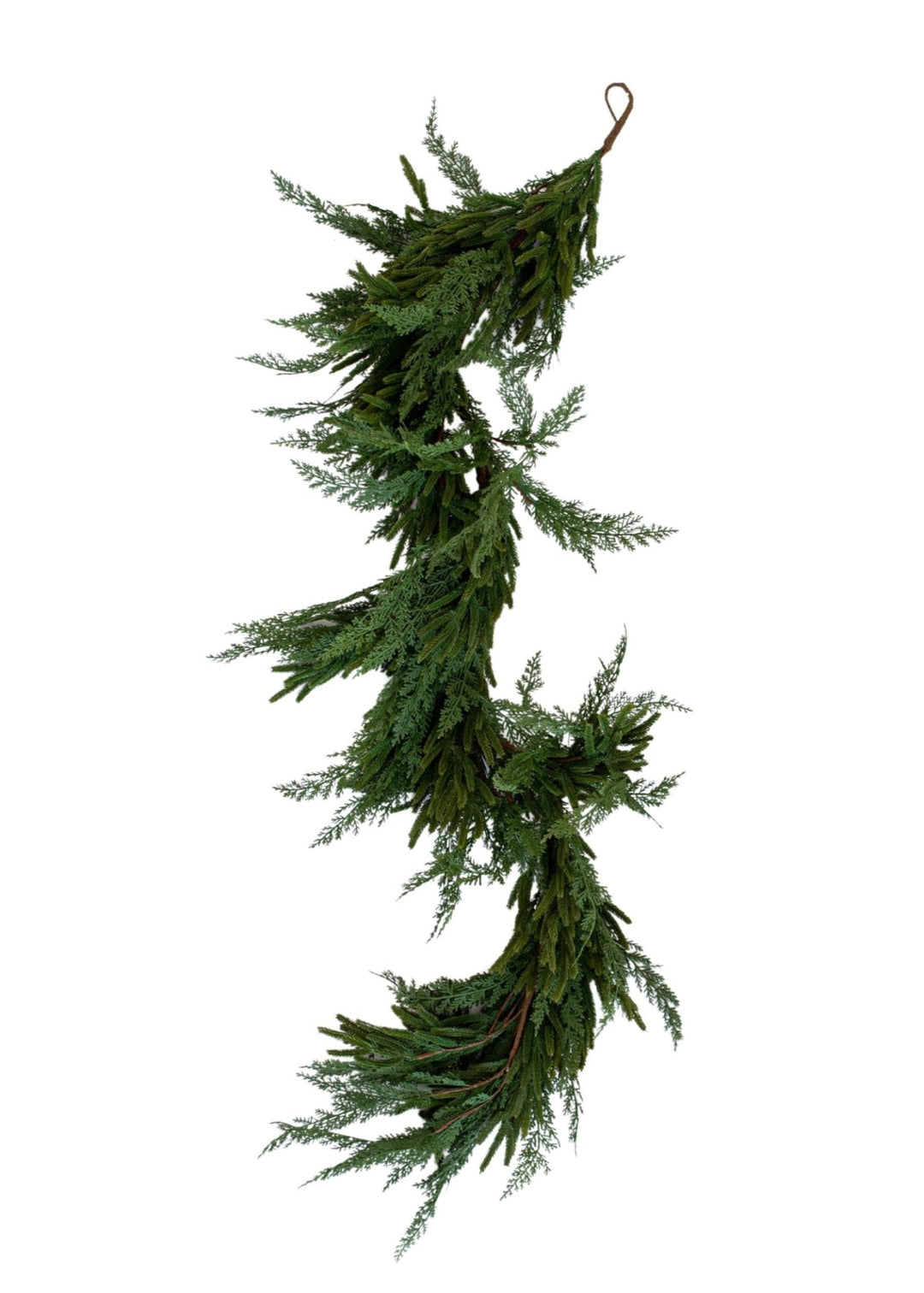 Norfolk & Cypress Mix Faux Garland - Real Touch - Clementine Home Floral Gift