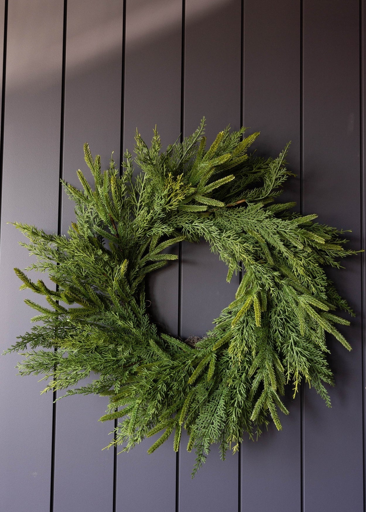 Norfolk & Cypress Mixed Real Touch Wreath, 24