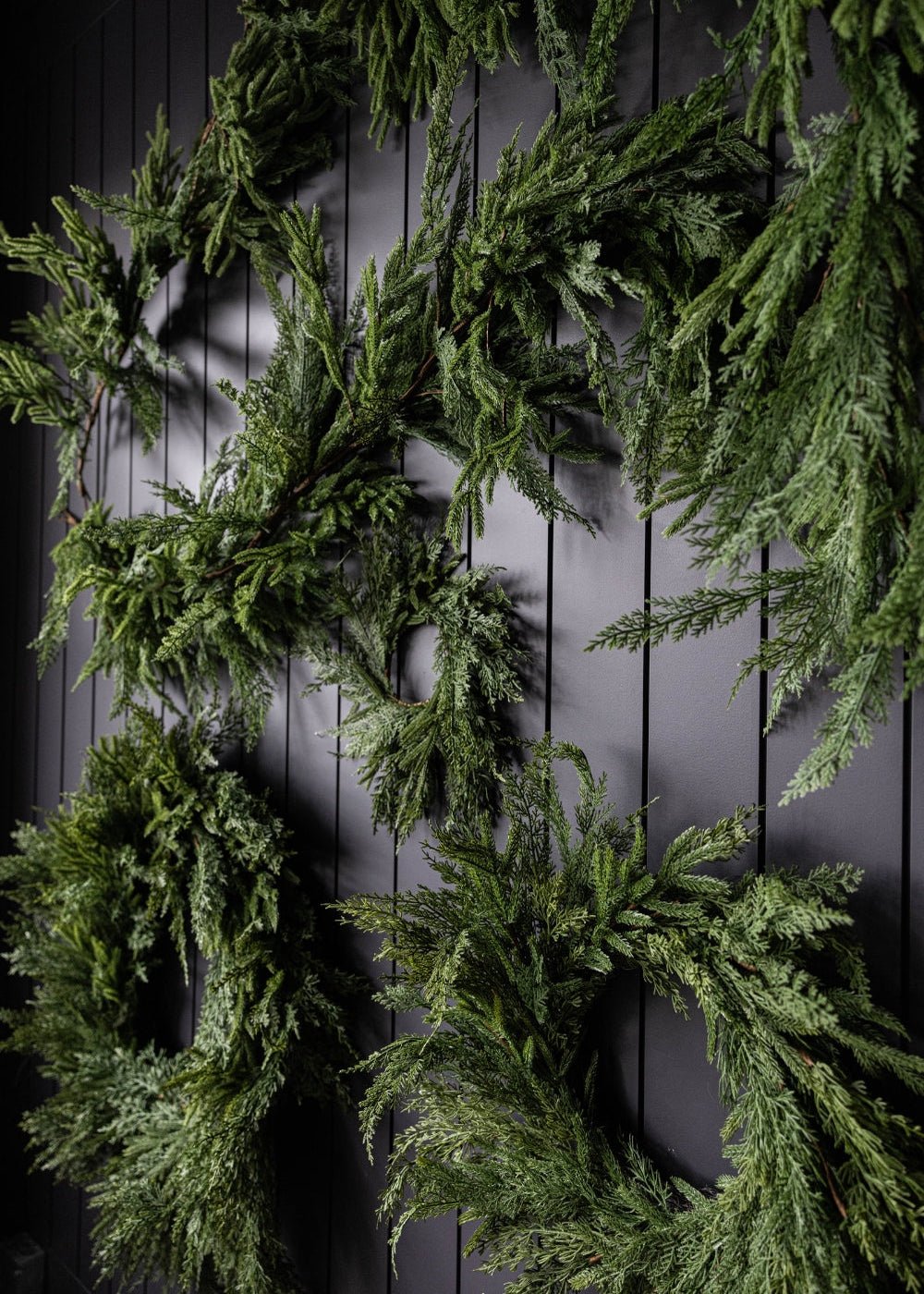 Norfolk & Cypress Mixed Real Touch Wreath, 24" - Clementine Home Floral Gift