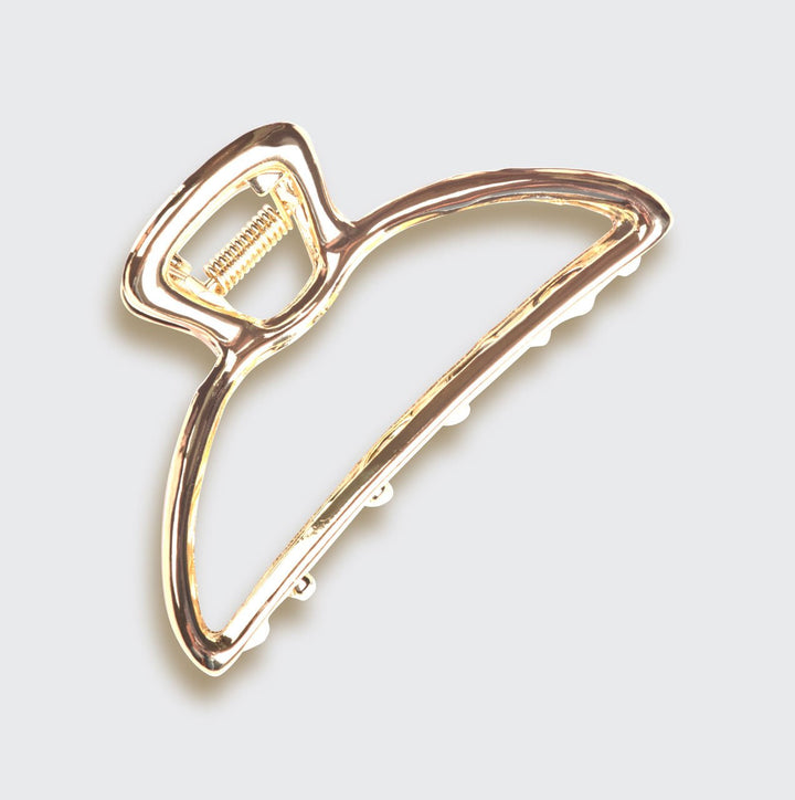 Open Shape Claw Clip – Gold - Clementine Home Floral Gift