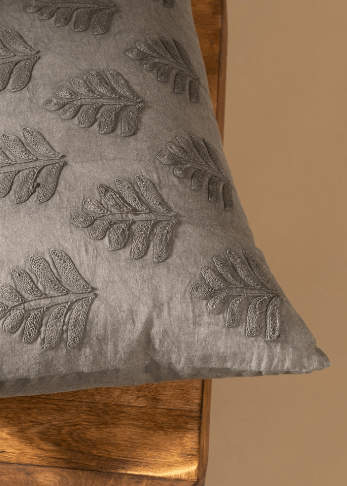 Orchard Pillow – Charcoal - Clementine Home Floral Gift