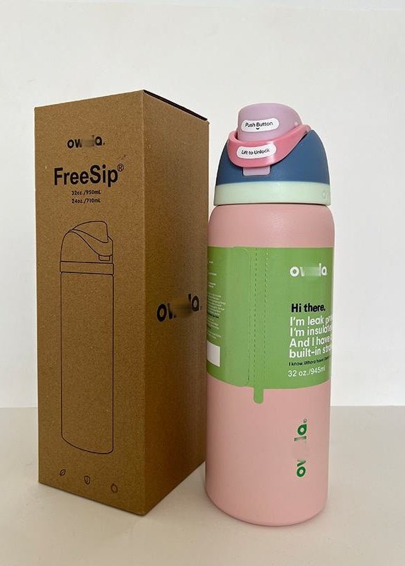 Owala FreeSip® 32 oz Water Bottle - Clementine Home Floral Gift