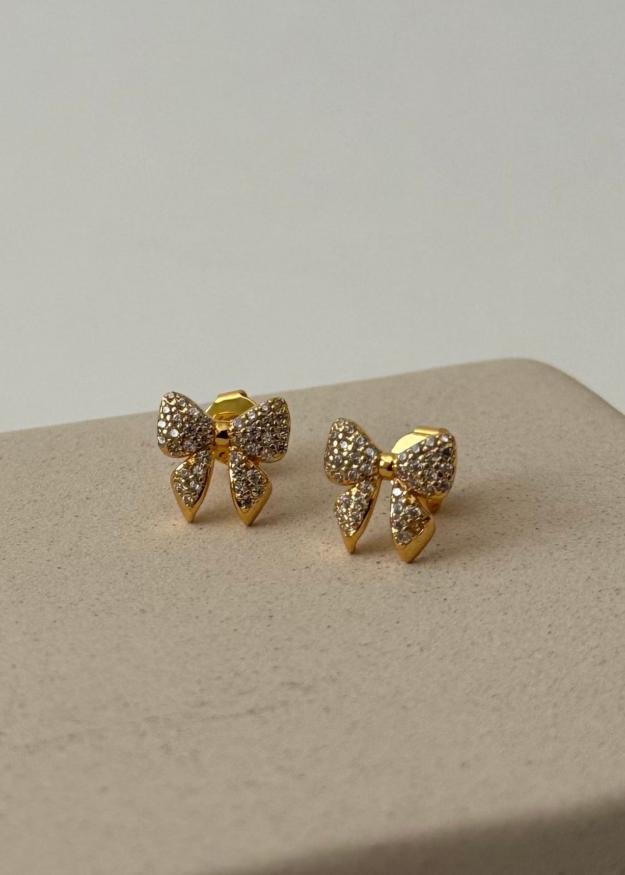 Pavé Bow Studs - Clementine Home Floral Gift