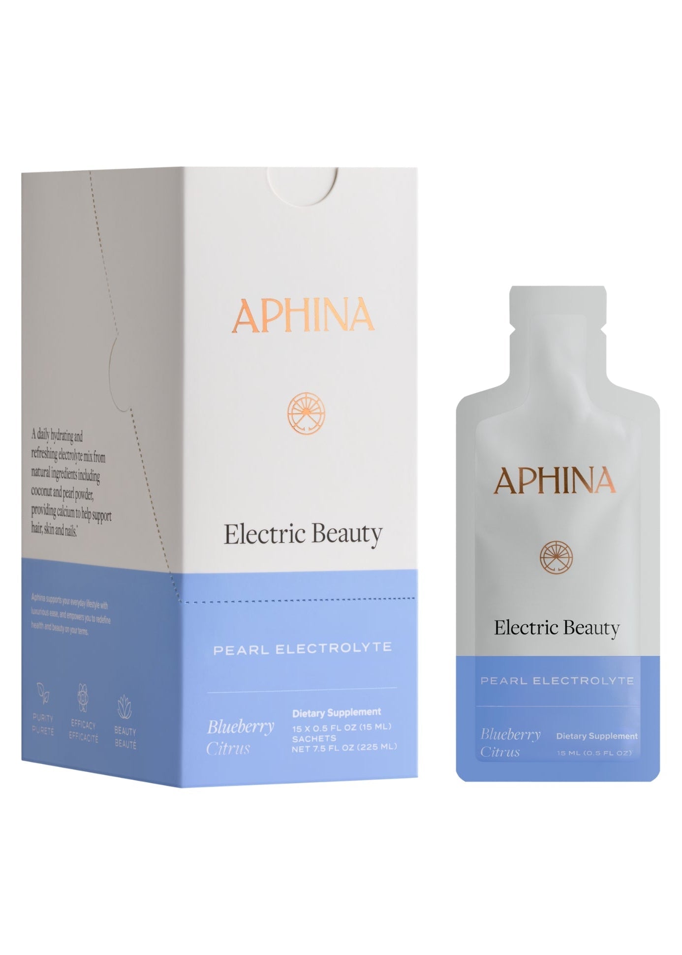 Pearl Electrolyte Sachets | Blueberry Citrus (Spring '25 Add - On) - Clementine Home Floral Gift