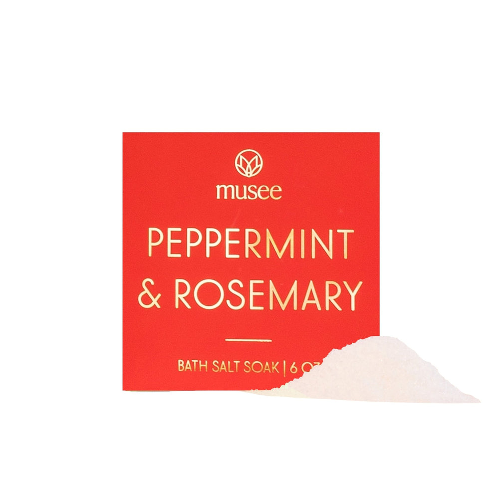 Peppermint & Rosemary Mini Salt Soak (Box 3 - Day 22) - Clementine Home Floral Gift