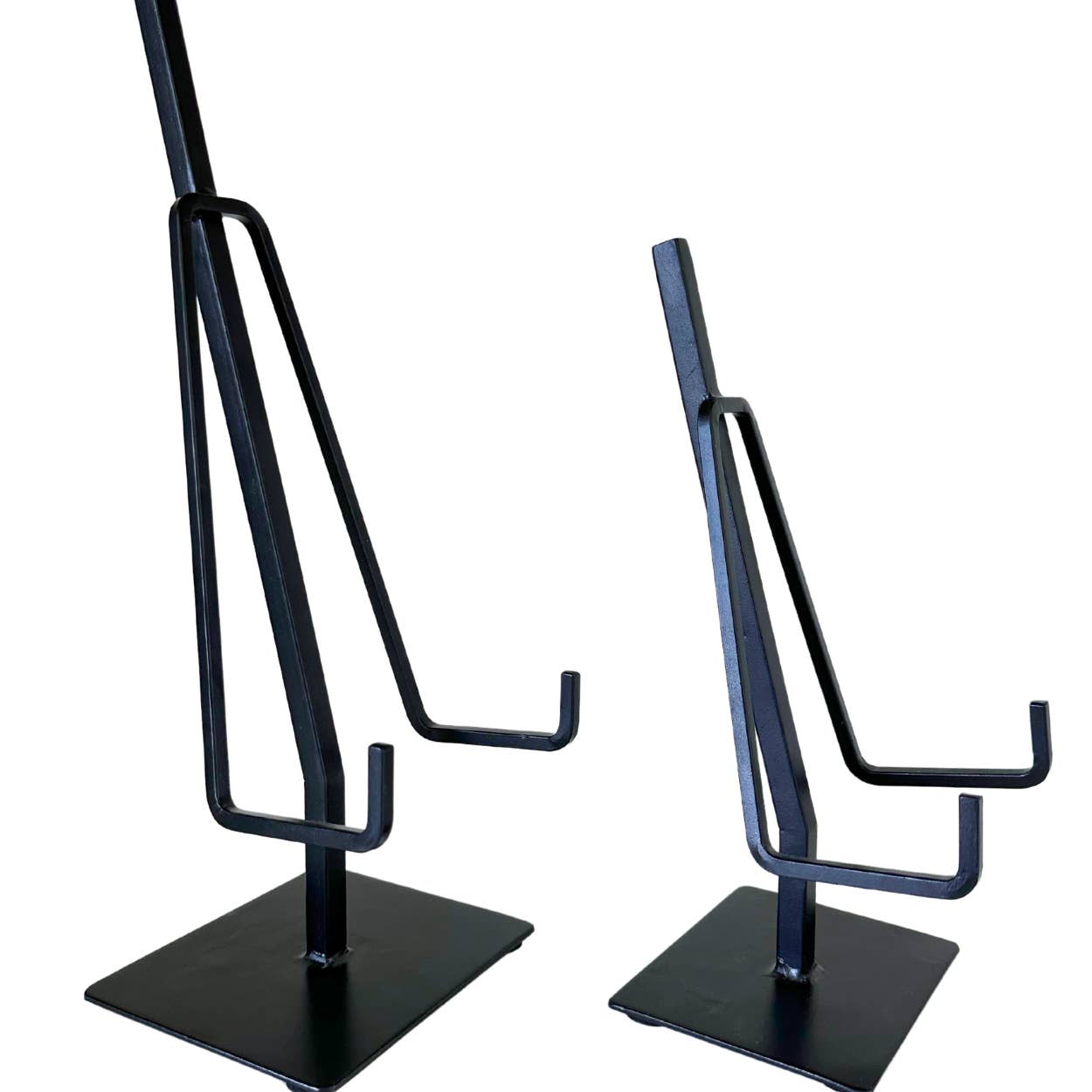 Picture Easel Stand | Dual Arm Black Iron - Clementine Home Floral Gift
