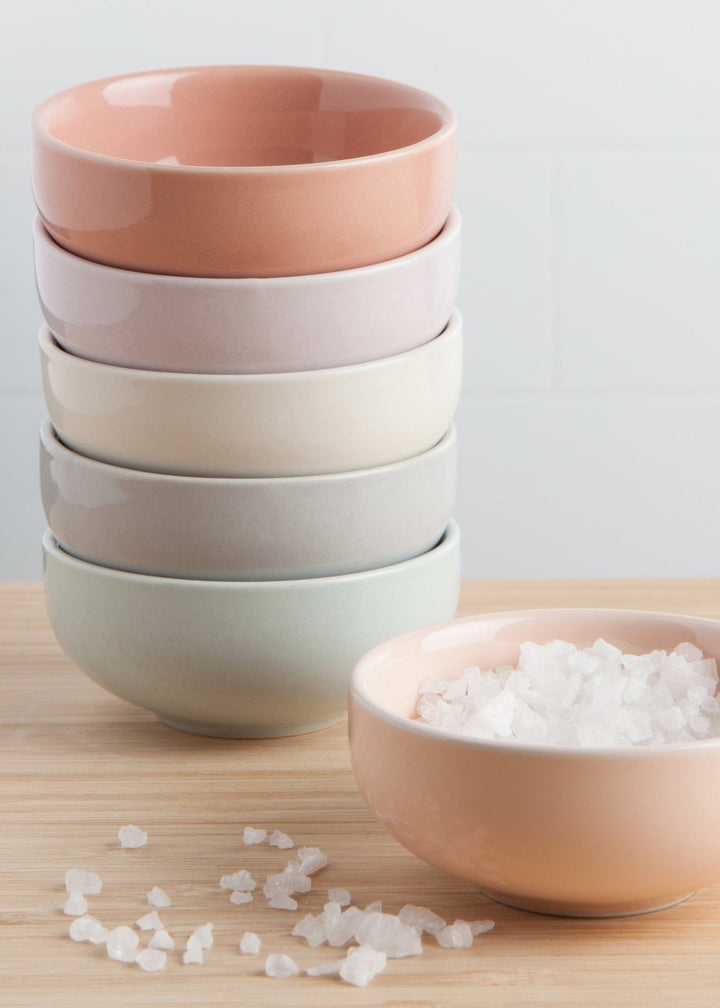 Pinch Bowls, Set of 6 - Cloud - Clementine Home Floral Gift