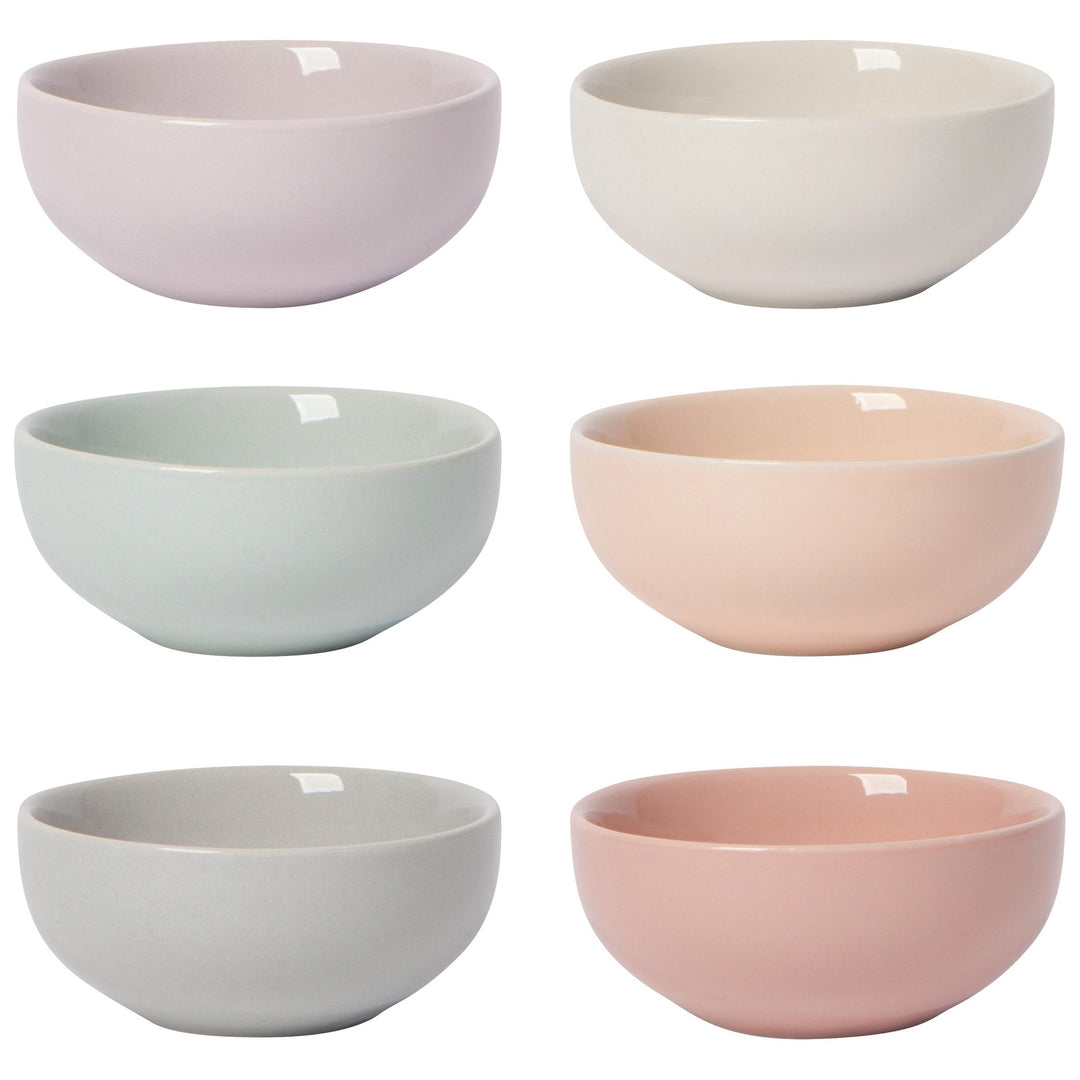 Pinch Bowls, Set of 6 - Cloud - Clementine Home Floral Gift