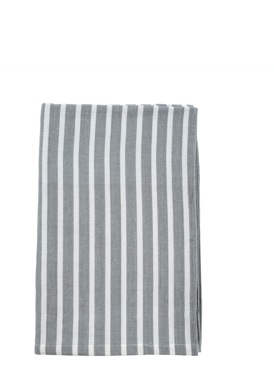 Positano Tablecloth – Denim Grey - Clementine Home Floral Gift