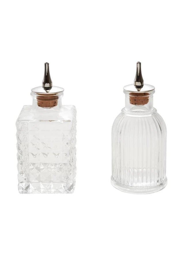 Pressed Glass Spout Bottle - Clementine Home Floral Gift