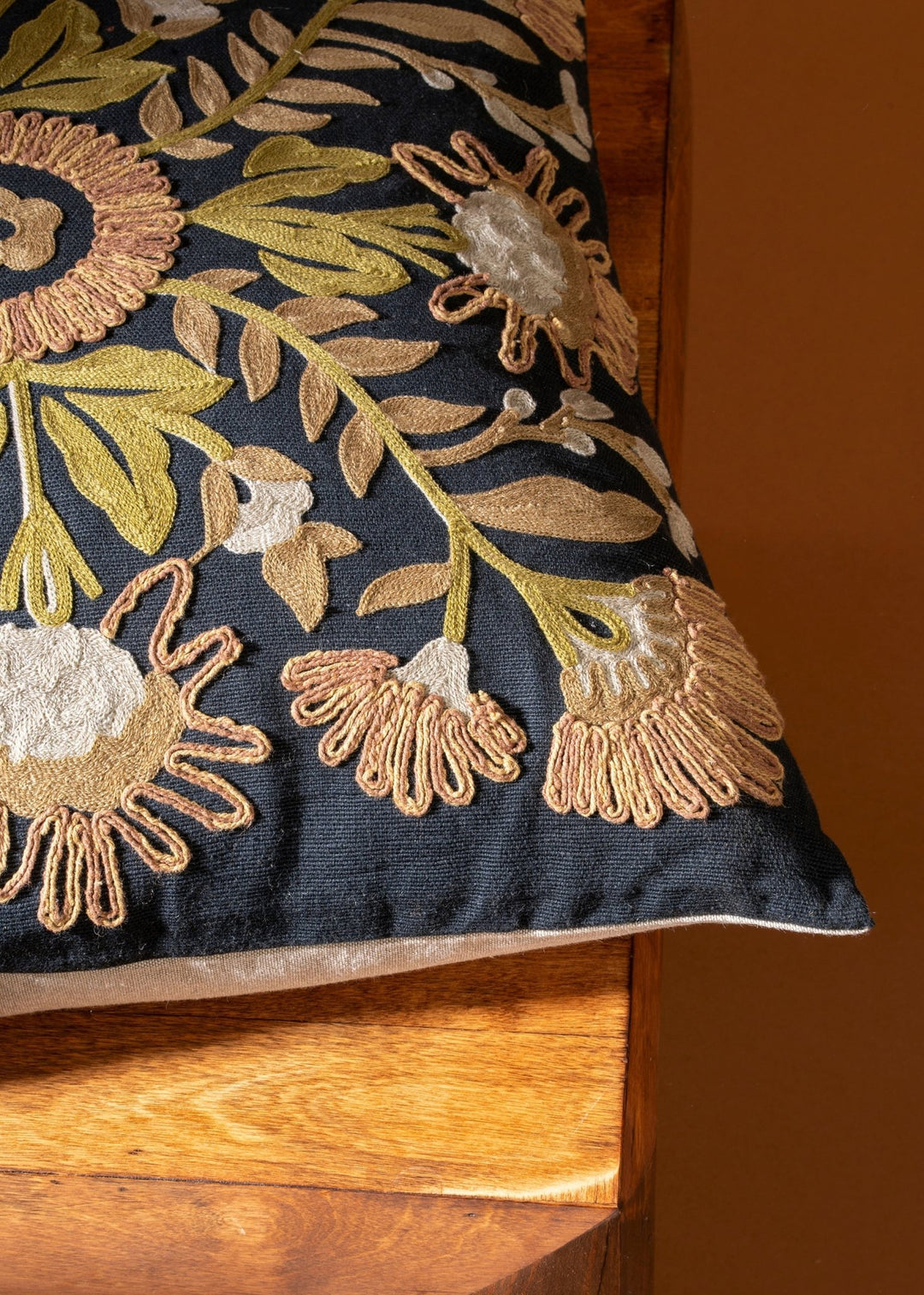 Primrose Embroidered Pillow - Clementine Home Floral Gift