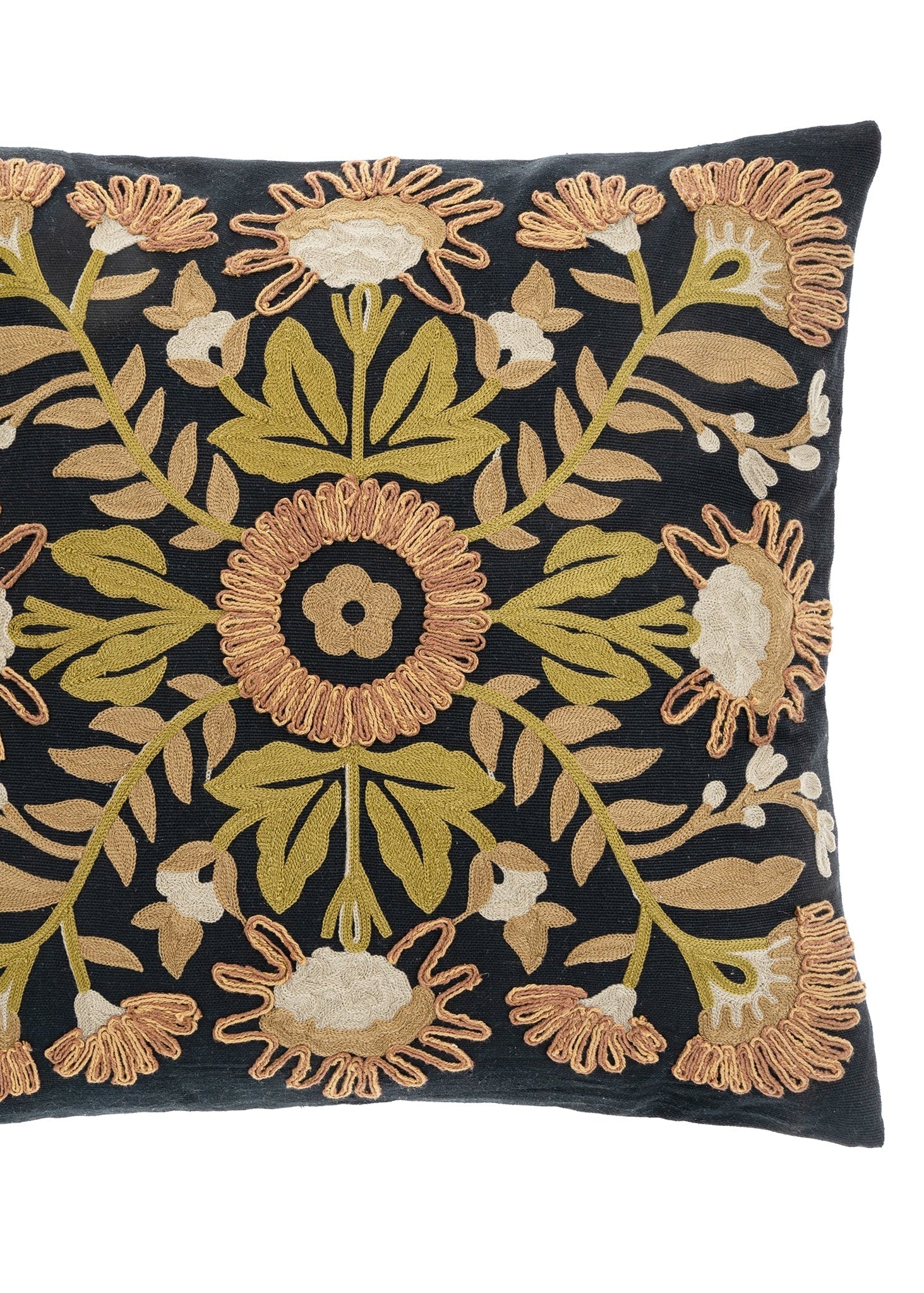Primrose Embroidered Pillow - Clementine Home Floral Gift