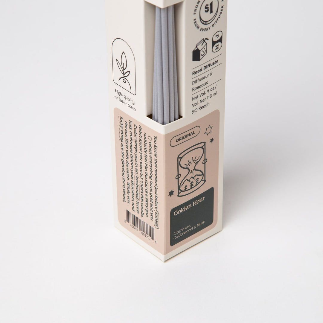 Reed Diffuser - Golden Hour - Clementine Home Floral Gift