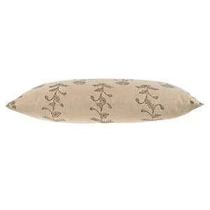 Rosa Block Print Pillow - Clementine Home Floral Gift