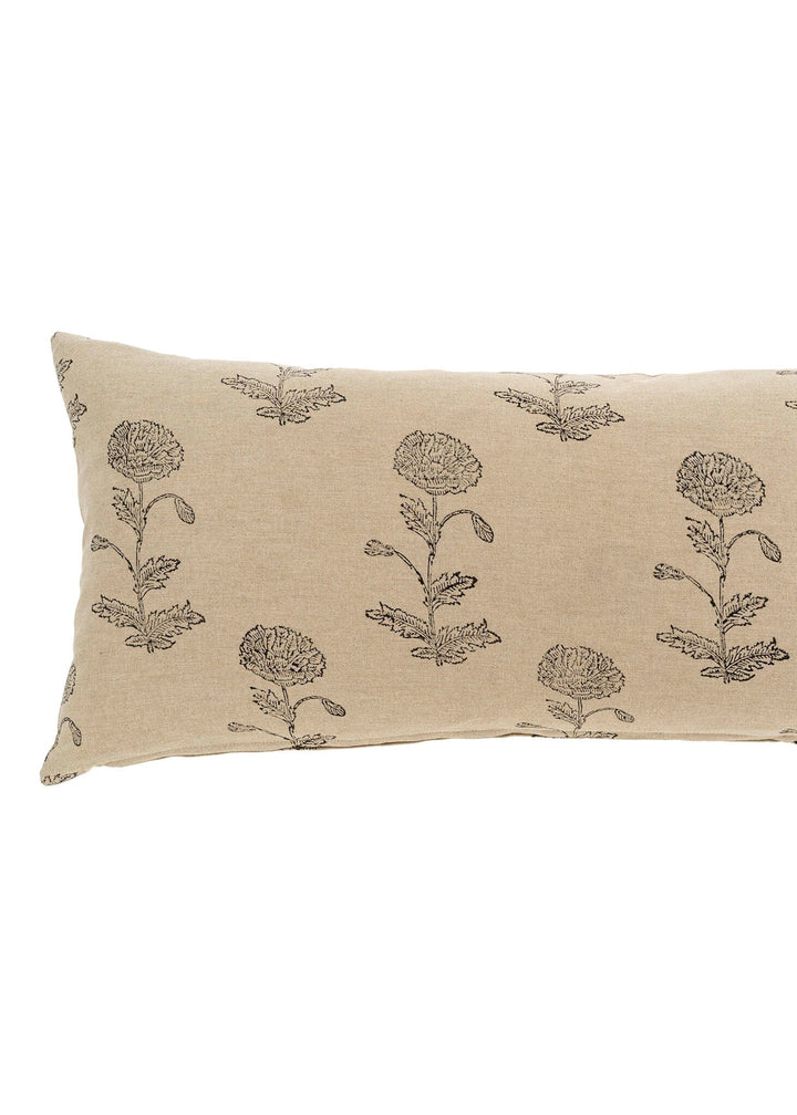 Rosa Block Print Pillow - Clementine Home Floral Gift